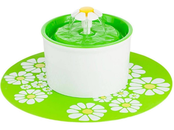 Bebedero Automático para Perros WJS (Verde - 1600ml - ABS)
