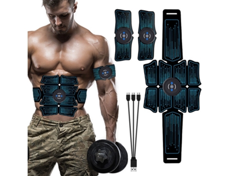 Cinturón de tonificación de entrenamiento Entrenador de músculos abdominales Cinturón de fitness Estimulador de ABS EALLC