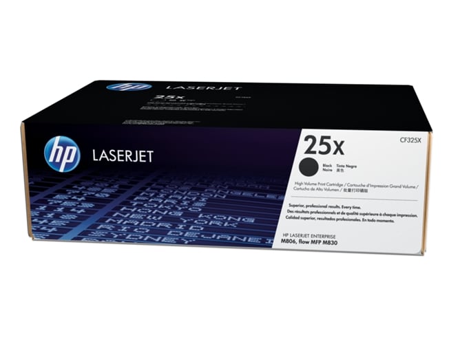 Cartucho de tóner original LaserJet HP 25X de alta capacidad negro para Laserjet Enterprise series M806, flow MFP M830