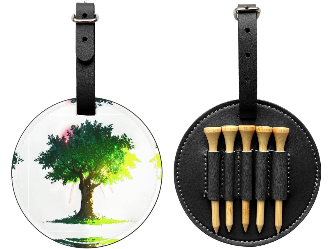 Bolsa para tees de golf Big Tree In The Sun, negra | Sin marca