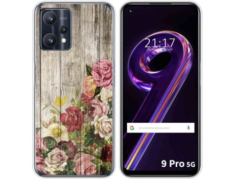Carcasa para Realme 9 Pro 5G TUMUNDOSMARTPHONE Dibujos Madera 08 Multicolor