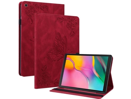 Carcasa Tablet Samsung Galaxy Tab A 10.1 (2019) T510 T515 HFS-HOUSE Mariposa Rojo