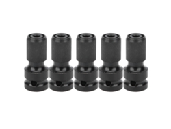 5 Peças Adaptador De Chave Elétrica 1/2 Quadrado Para 1/4 Hexagonal Telescópico Para Ferramentas Elétricas