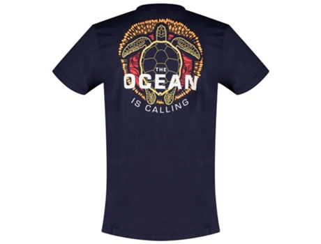 Camiseta de Hombre para Buceo SSI Round Neck The Ocean Is Azul (2XL)
