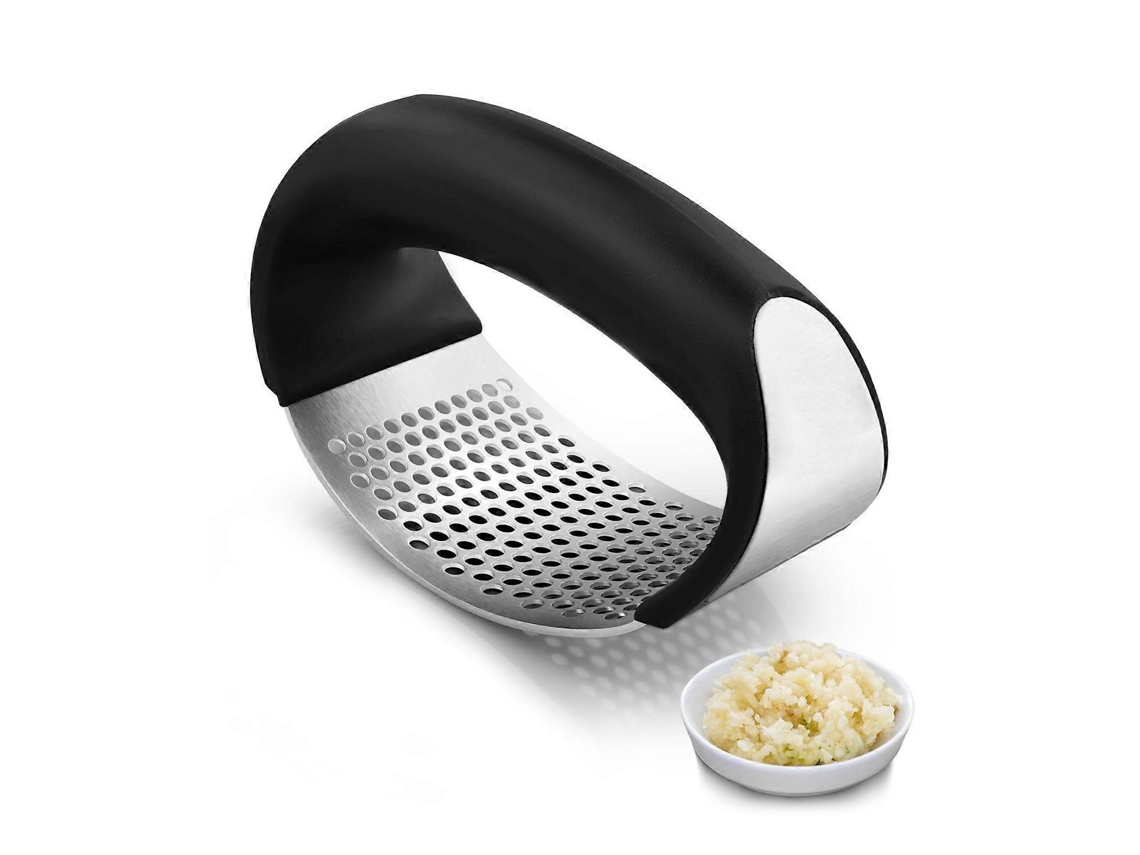 Prensa de ajos de acero inoxidable con pelador. Juego de utensilios de cocina de acero inoxidable. Rosewell