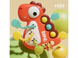 Rompecabezas para la educación infantil temprana en el desarrollo del reconocimiento de colores Mdug (Dinosaurio rojo)