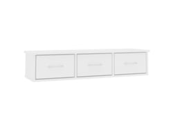 Estante de cajones VIDAXL Blanco Madera contrachapada (88x26x18.5 cm)