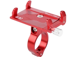 Soporte Para Teléfono De Bicicleta - Clip Ajustable De Aleación De Aluminio Para Manillar De Smartphone - Rojo