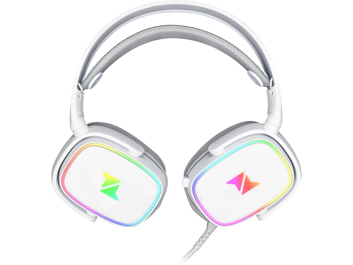 Auriculares Gaming Con Cable N'PLAY Contact 4.7 RGB (On Ear - Micrófono - Blanco)