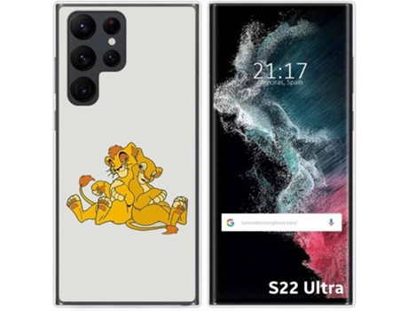 Carcasa Samsung Galaxy S22 Ultra 5G TUMUNDOSMARTPHONE Dibujos Leones Multicolor
