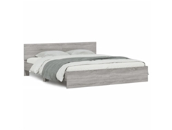 Maison Exclusive - Estructura De Cama Con Cabecero Gris Sonoma 200x200 Cm