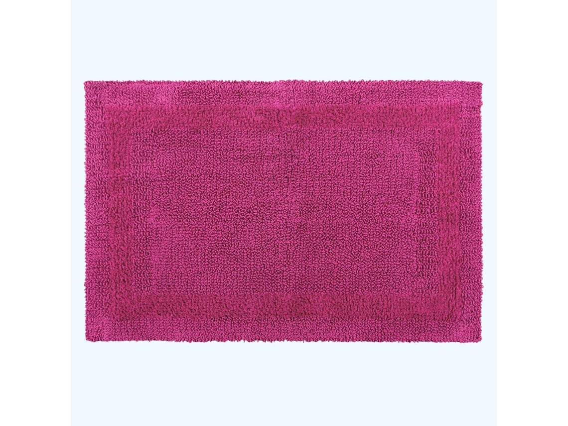 Homescapes Luxury Reversible Extra Large Bath Mat - Raspberry
