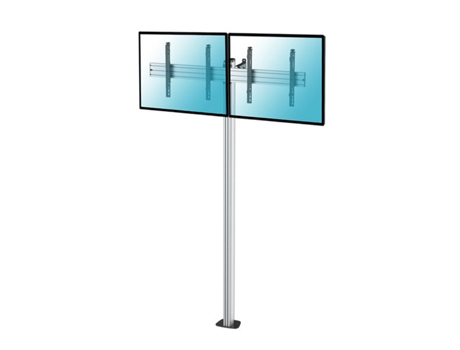 Soporte de suelo atornillable para 2 TV 43"-49", Altura 240 cm