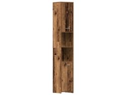 Maison Exclusive - Armario De Baño Madera De Ingeniería Envejecida 30x30x183,5 Cm