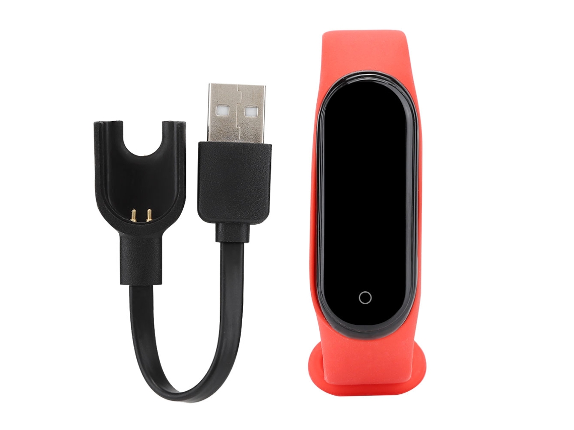 Pulsera Inteligente (bluetooth Resistente Al Agua) Pulsera Inteligente M4 (rojo)