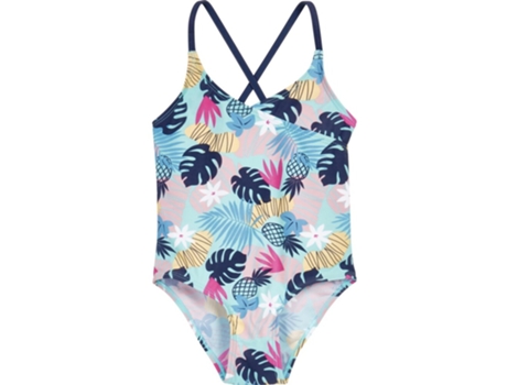 Traje UV de Niña PLAYSHOES Bañador Pieza Protección Verde (4/5 años)