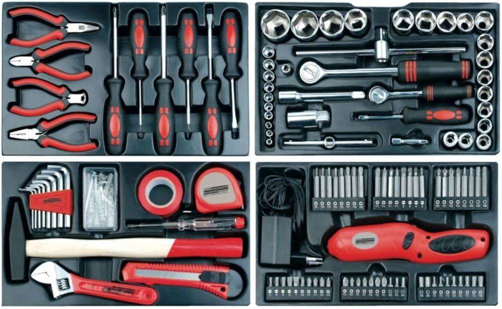 Mannesmann M29066 Caja de herramientas equipada con 155 piezas