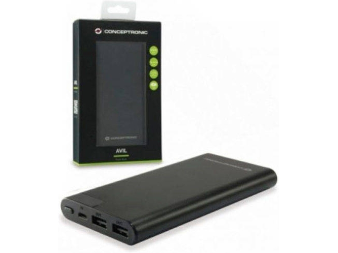 Powerbank CONCEPTRON LCD Negro