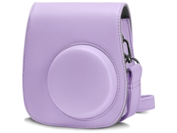 2026-estuche Para Cámara Instax Mini 11, Púrpura, Cuero Pu, Cremallera, Correa Ajustable, Funda Protectora