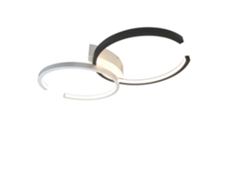 Lámpara de Techo Led Salón Lámpara de Techo Blanca Negra 54Cm Moderna 24W NETTLIFE