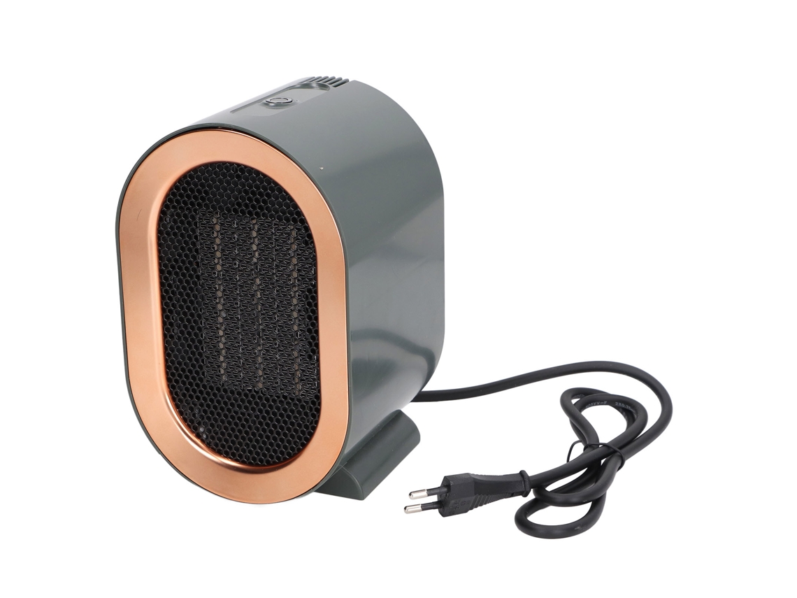 Calefactor eléctrico portátil de 1200 W, enchufe de 220-240 V, eficiente.
