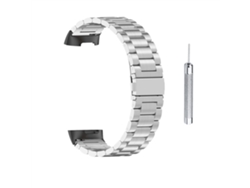 Pulsera De Acero Inoxidable Compatible Con Fitbit Charge 5, Correa Clásica De Liberación Rápida Con Herramienta Para Hombres Y Mujeres.