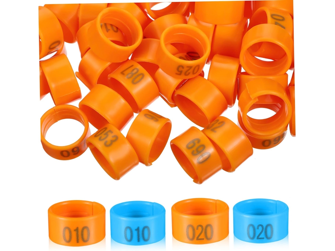 200 Anillos Numerados Para Patas De Pollo, Pinzas Para Patas De Aves De Corral Y Patas De Paloma.