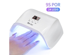 Lámparas de uñas LED de 24 W, lámpara UV LED para secado de uñas en gel, 3 temporizadores, color blanco Lalamoli