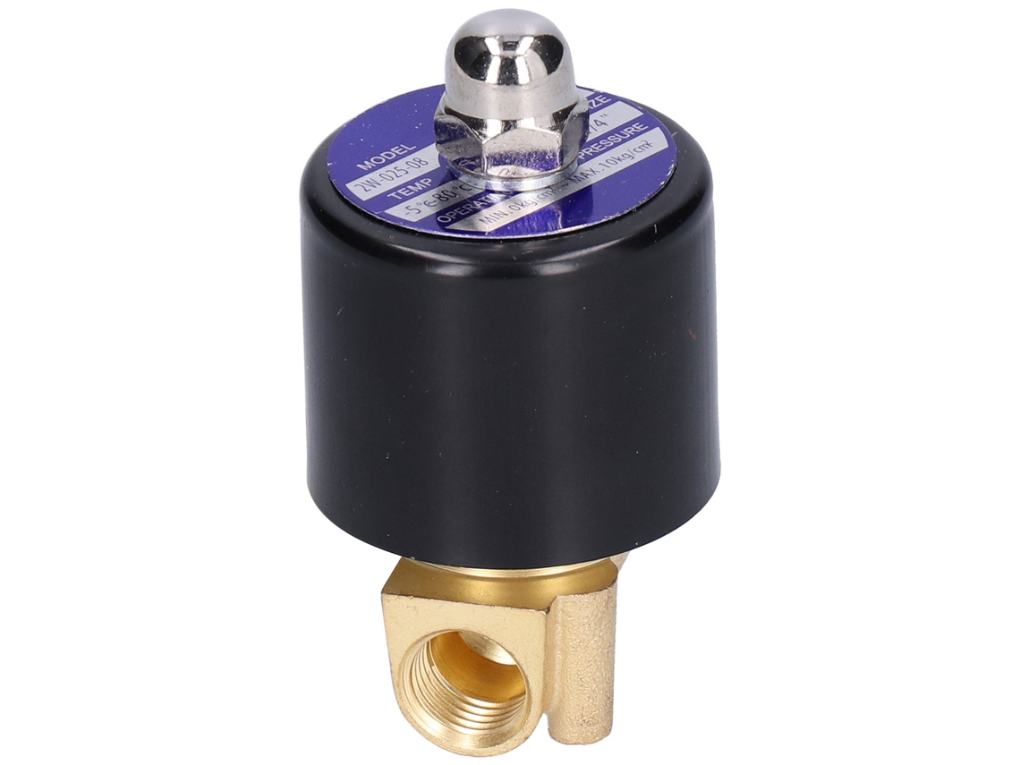 2026velora-small Válvula solenoide eléctrica normalmente cerrada para agua, aire y diésel 1/4 pulg. 2w-025-08ac110v