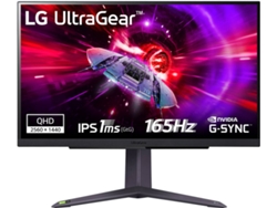 Monitor LG Ultragear 27Gr75Q-B (27” - QHD - 165 Hz - IPS - Negro)