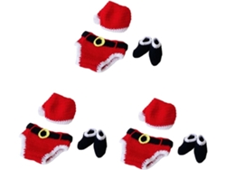Conjuntos De 9 Piezas Para Bebé: Disfraces De Papá Noel Para Bebé, Ropa De Punto Navideña.