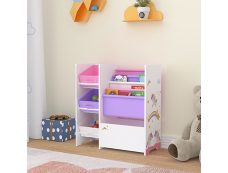 Organizador [EN.CASA] (Multicolor - Aglomerado, Tela - 60 x 65 x 30 cm)