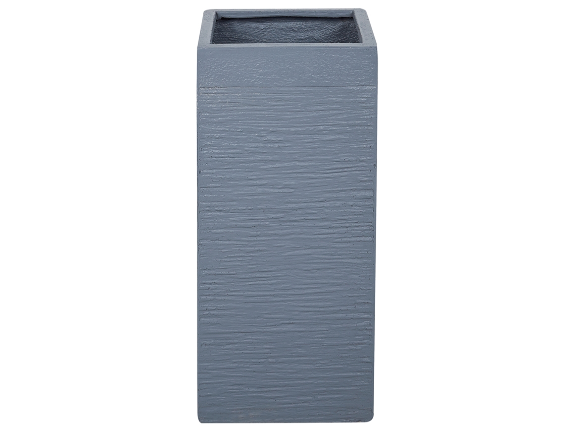 Maceta Cuadrada Gris BELIANI Dion 26x26x60 cm