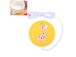 Calentador De Cócteles Usb De Silicona, Diseño De Dibujos Animados, Antiadherente, Para Bebidas Calientes.