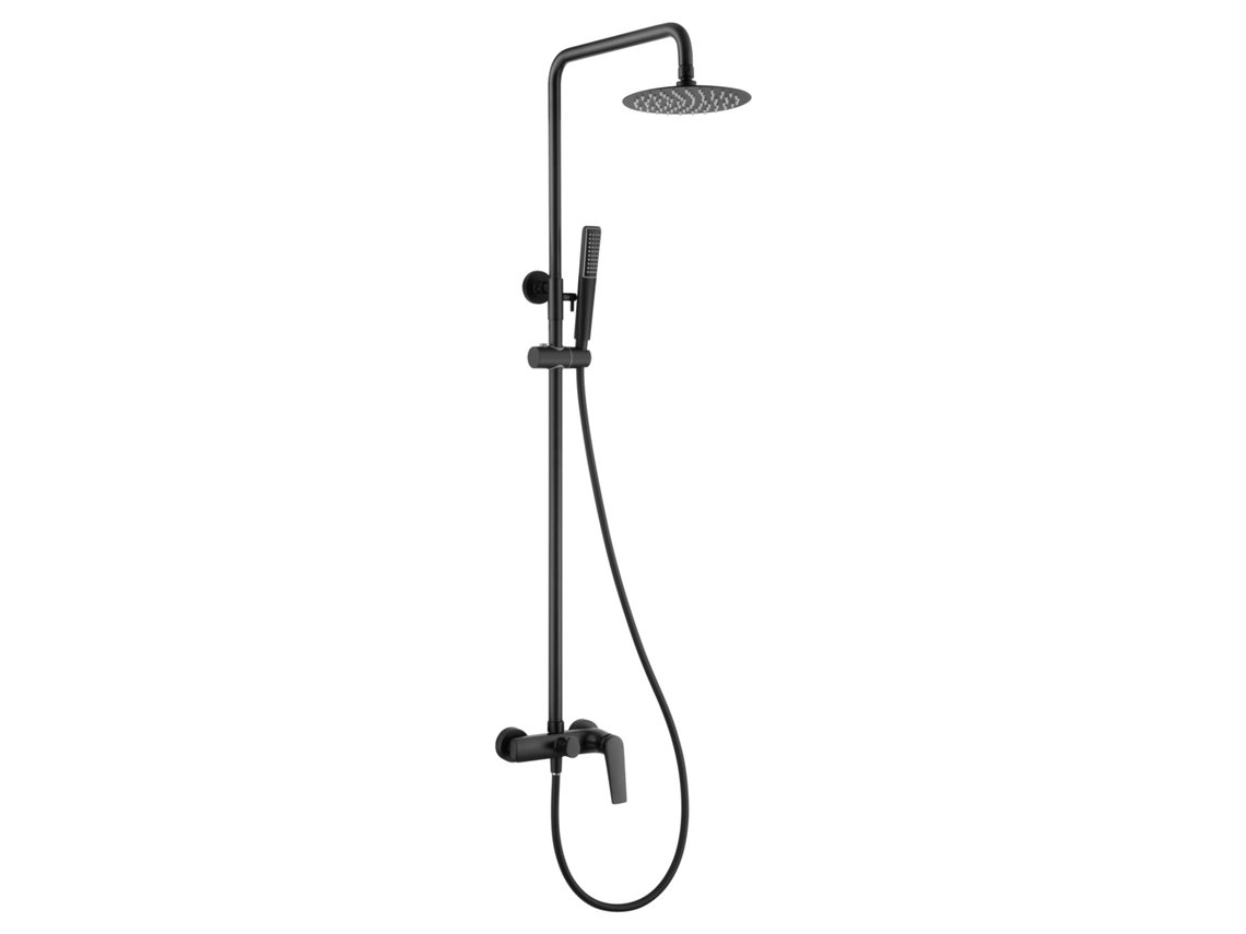 Columna de ducha monomando extensible, griferia baño Color Negro Mate MICE COLLECTION