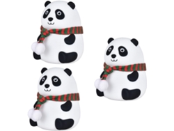 Lámparas De Noche Recargables De Silicona Con Forma De Panda, Con Luz Táctil Colorida Para Niños Y Niñas.