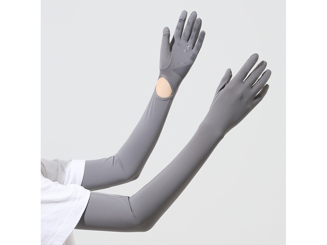 Mangas largas de protección solar Yuysan para verano, protección UV, antideslizantes para conducir y compatibles con pantallas táctiles.