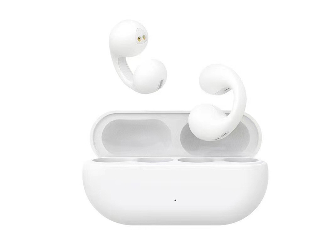 Auriculares Deportivos Inalámbricos Con Conducción Ósea, Control Táctil, Bluetooth 5.3, Blancos.