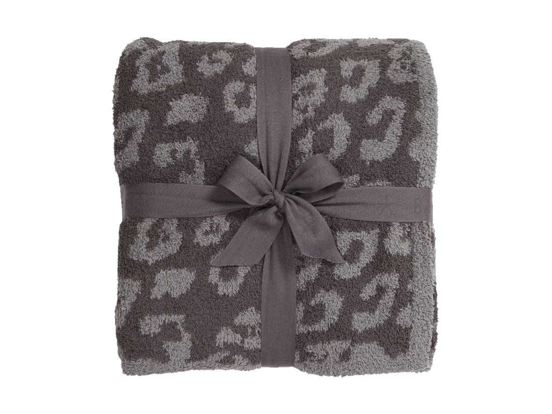 Manta Media De Terciopelo Y Lana Para Niños Con Estampado De Leopardo, Manta Acolchada Con Forro De Fleece, Manta Sin Suela Con Diseño De Leopardo