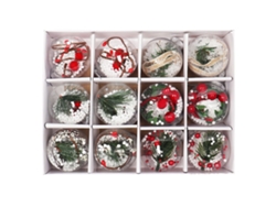12 Bolas Decorativas De Plástico Reutilizables Y Rellenables Para Manualidades, Ideales Para Fotos Y Miniaturas Navideñas Con Dulces.