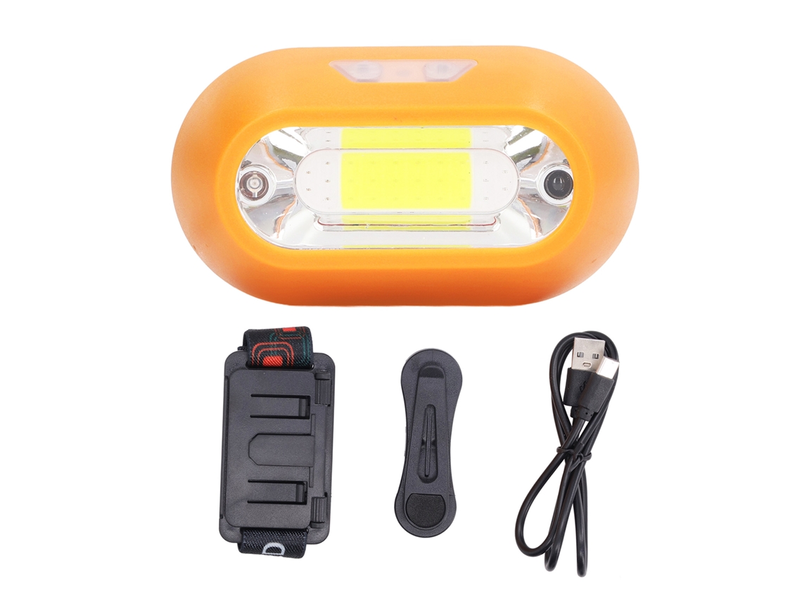 Linterna frontal recargable USB Velora 2026, 300 lm, luz roja COB, superbrillante, portátil, magnética, para correr.