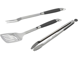 Juego de 3 Accesorios para Barbacoa en Acero Inoxidable Juego de Cubiertos para Parrilla con Espátula ALTUNA
