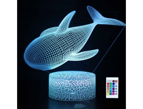 Candeeiro De Mesa Pequeño 3D De La Serie Baleia JEIIBRZUI