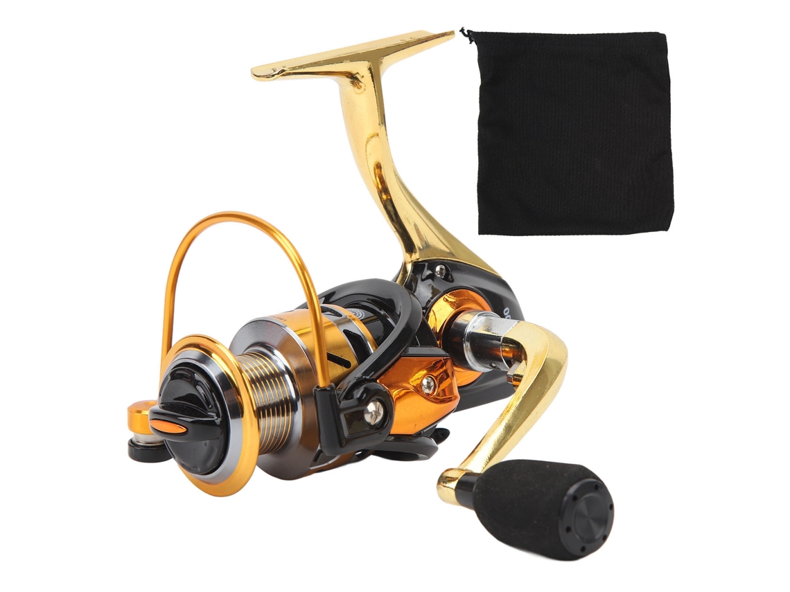 2026rebe-molinete De Pesca Mt3000 Golden Metal 5.5:1 Spinning Reel Mango Intercambiable Izquierda/derecha