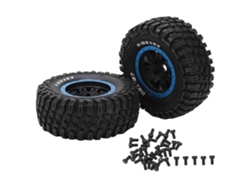 2 neumáticos de goma de 165 mm para coche teledirigido ZD Racing 1/7 DBX 07 (actualización Vayotoy)