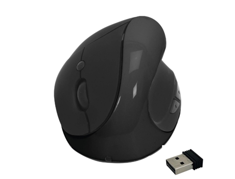 Ratón inalámbrico para computadora con empuñadura vertical y ergonómica