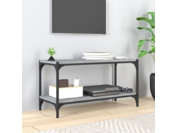 Mueble Tv 80 x 33 x 41 cm Madera/Acero Gris Sonoma-Derivatives