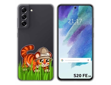 Carcasa Samsung Galaxy S21 FE 5G TUMUNDOSMARTPHONE Dibujos Transparente Multicolor
