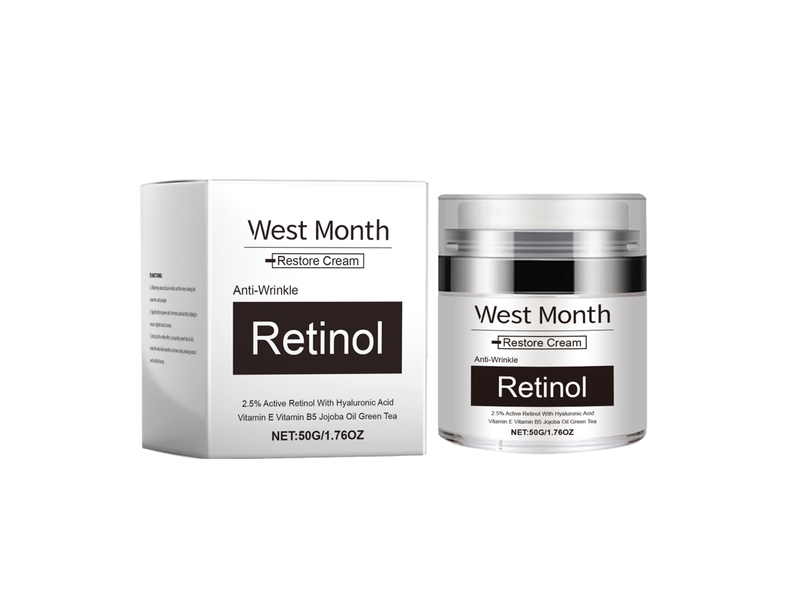 Crema antiarrugas con retinol.