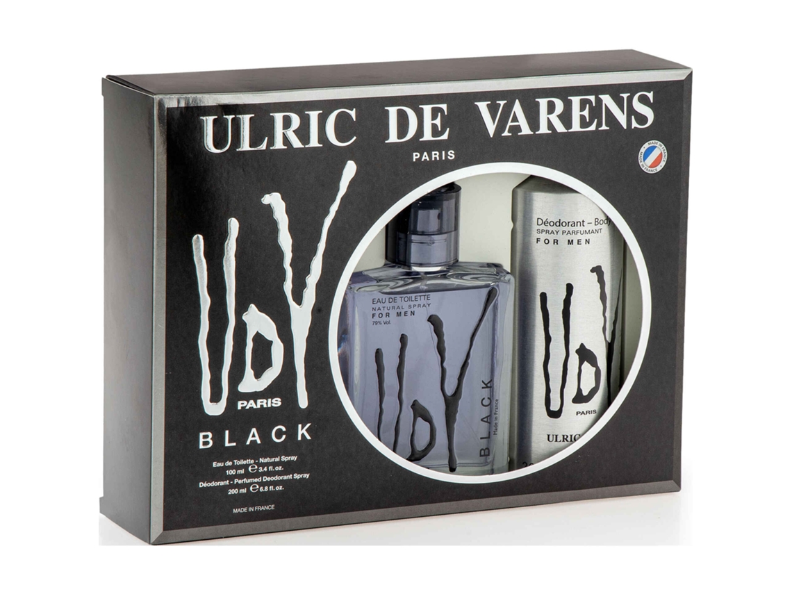 Cofre URLIC DE VARENS Ulric de Varens Udv Black Edt 100 + Desodorante Spray 200 ml